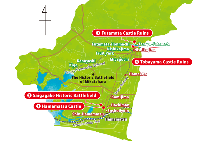 Map of XR Spots in Hamamatsu City